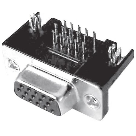 Amphenol D Subminiature Connector, 44 Contact(S), Female, 0.09 Inch Pitch, Solder Terminal, M3, Receptacle L77HDB44SD1CH3R